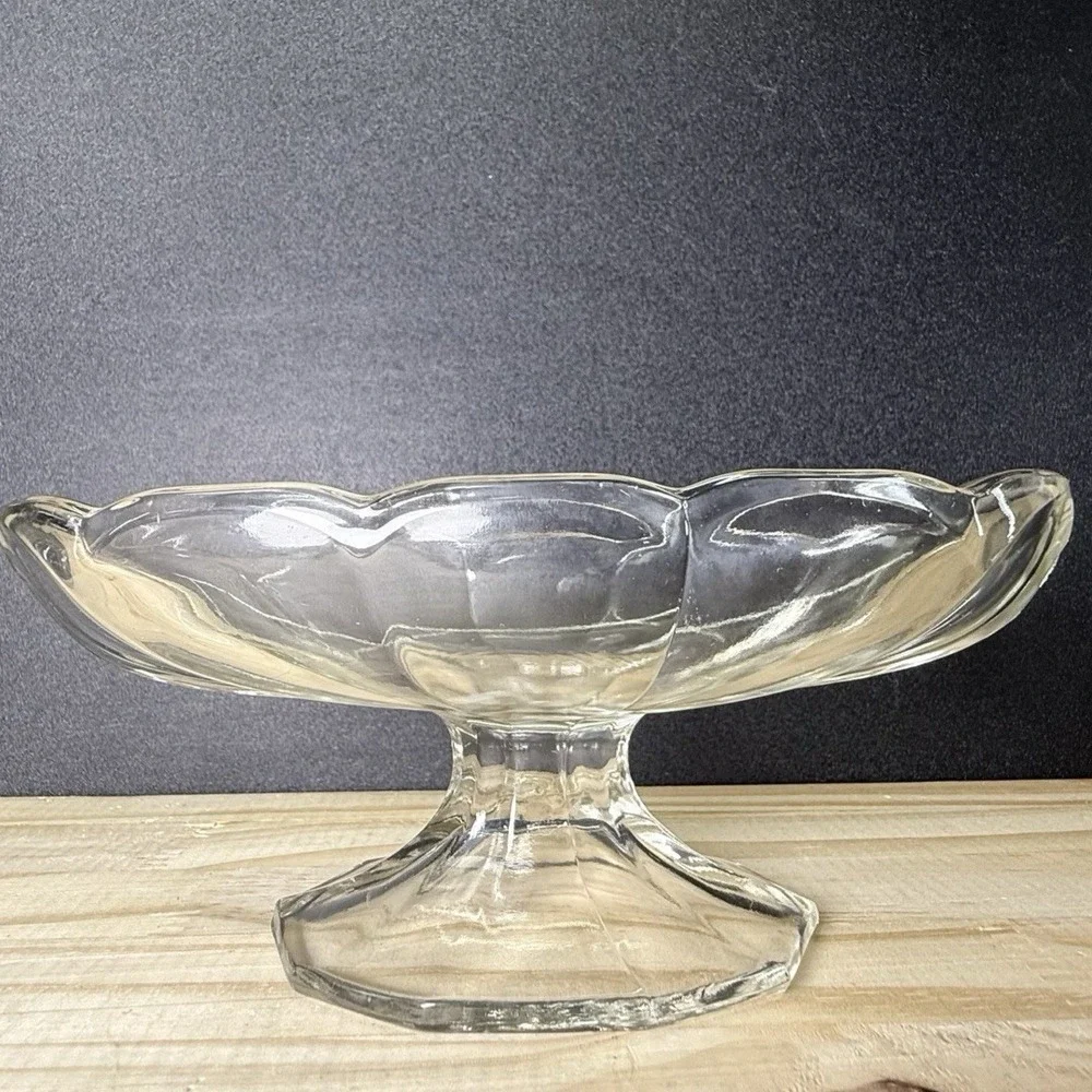 Vintage‎ Mixed Footed Parfait Milkshake Ice Cream Soda Fountain Glasses Set of 3